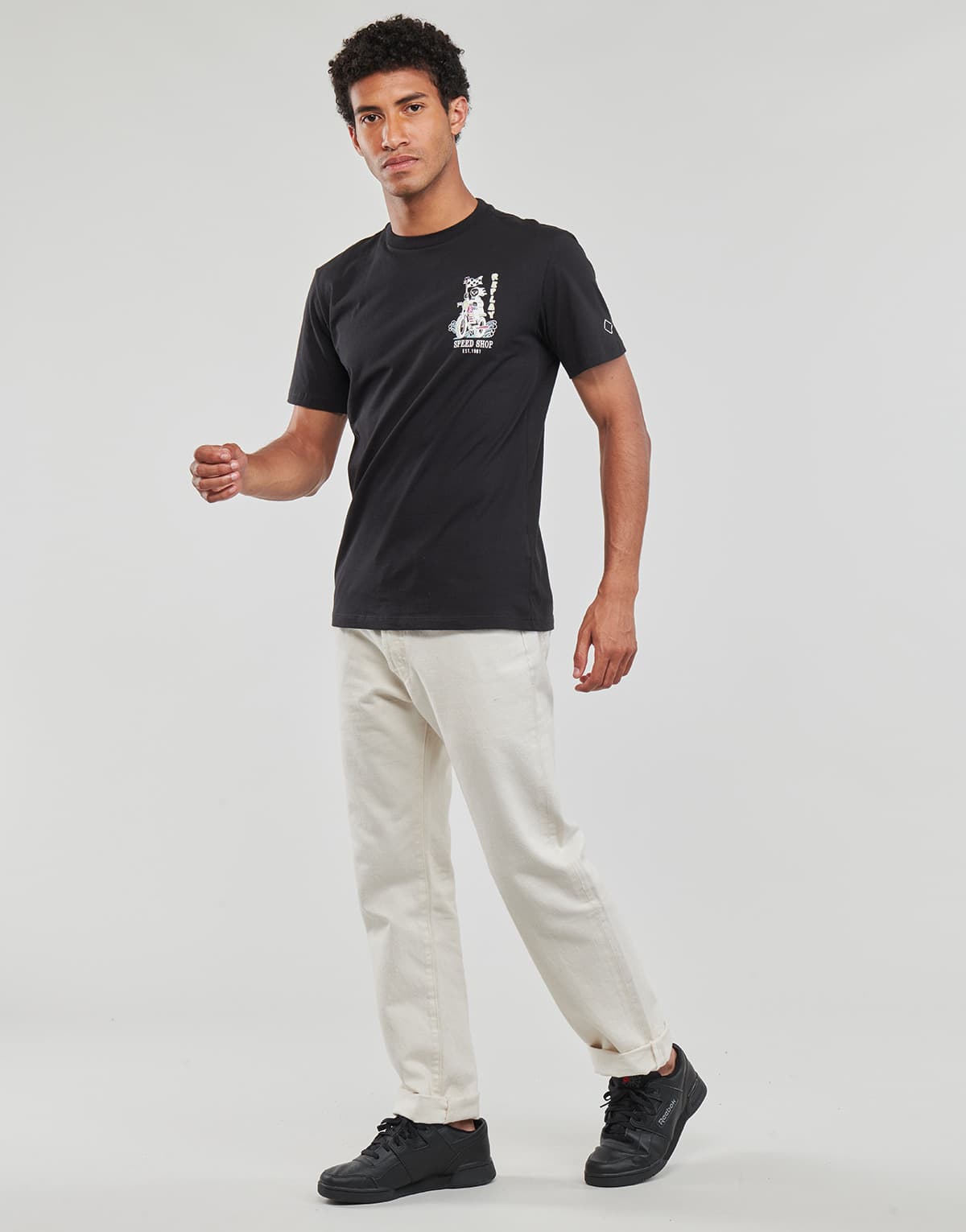 Men's T-Shirts Replay Black