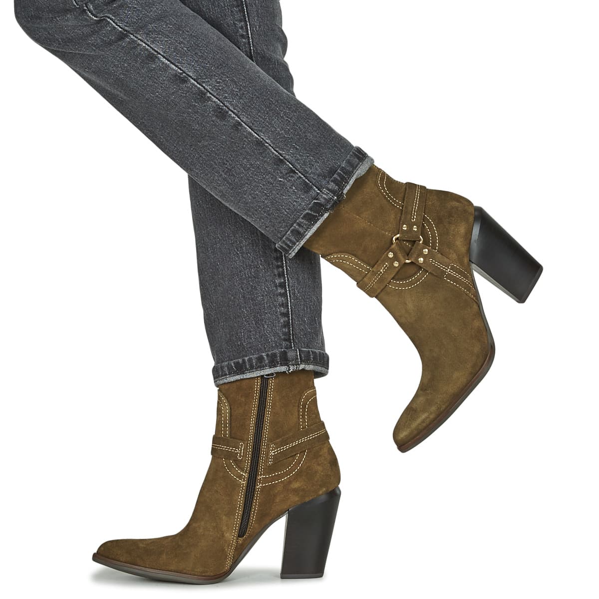 Women's Ankle Boots Mjus Khaki