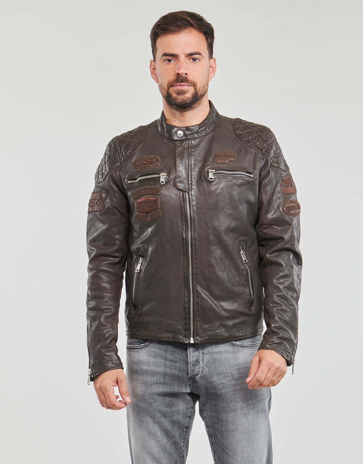 Men's Jackets Redskins Brown