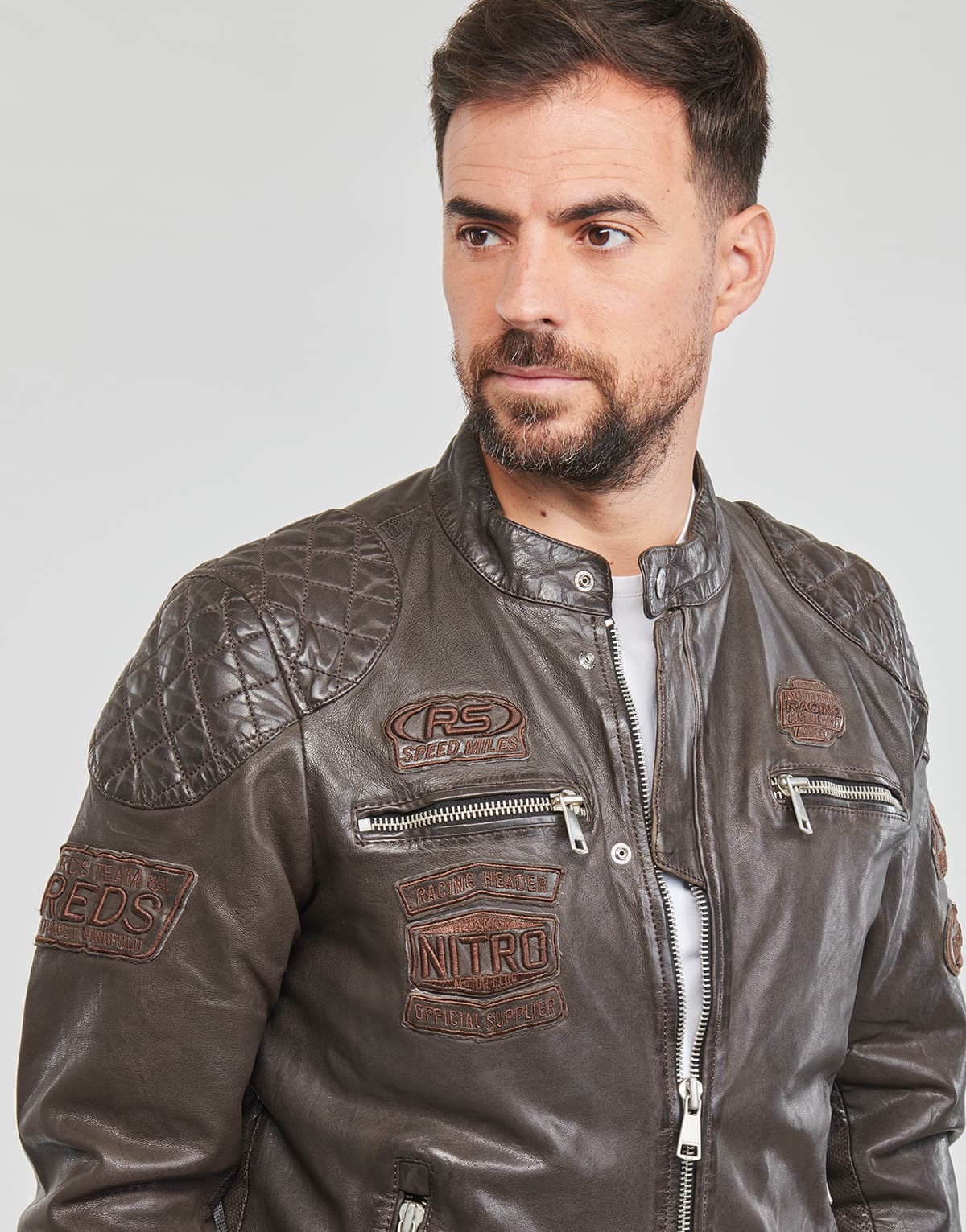 Men's Jackets Redskins Brown