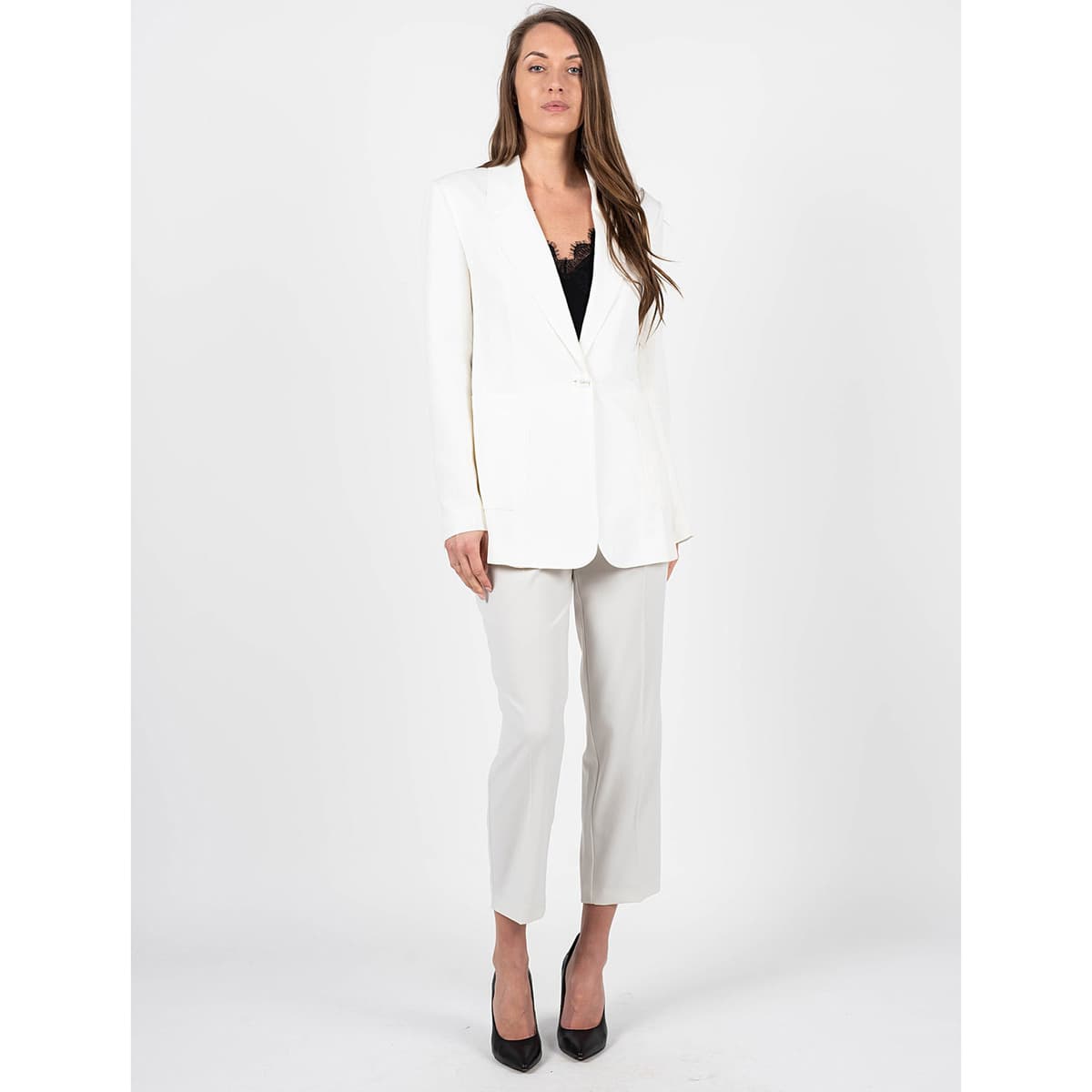 Women's Pants Patrizia Pepe Gray