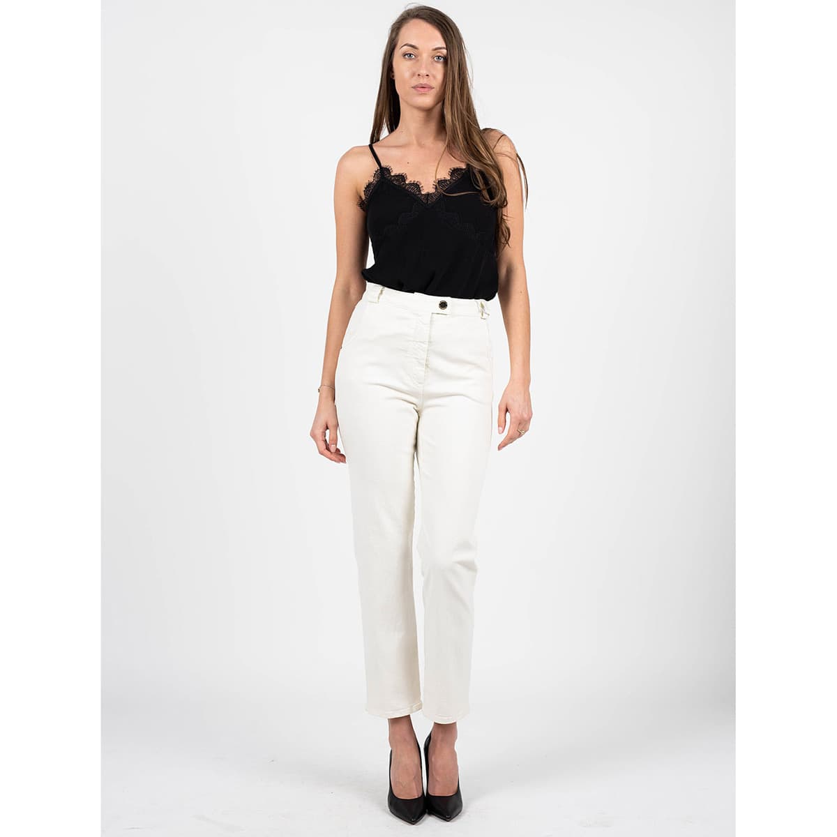 Women's Pants Patrizia Pepe Beige