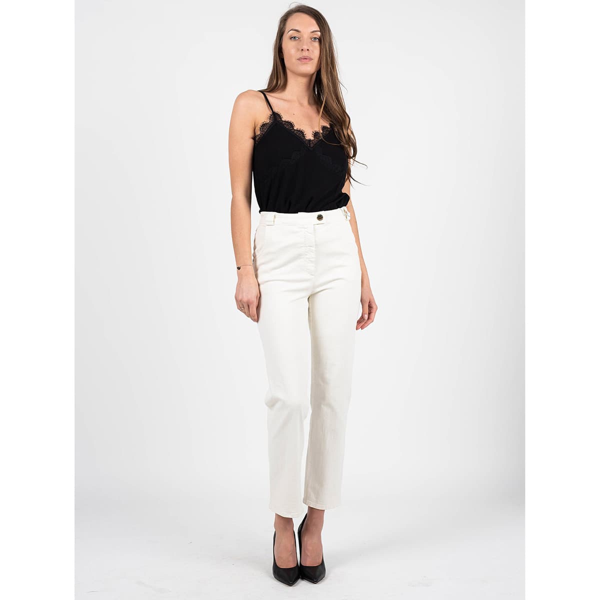 Women's Pants Patrizia Pepe Beige