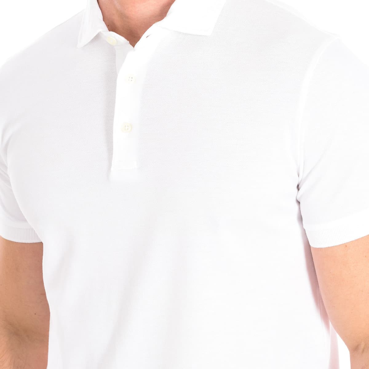 Men's Polo Shirts Cafe' Coton White