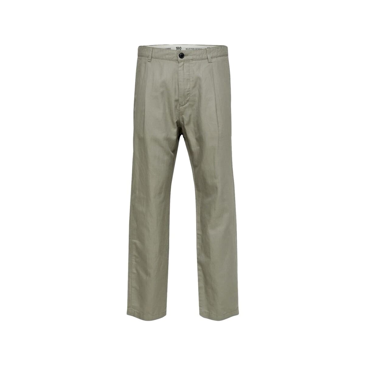 Ίσια παντελόνια Selected Relaxed Jones Linen - Vetiver