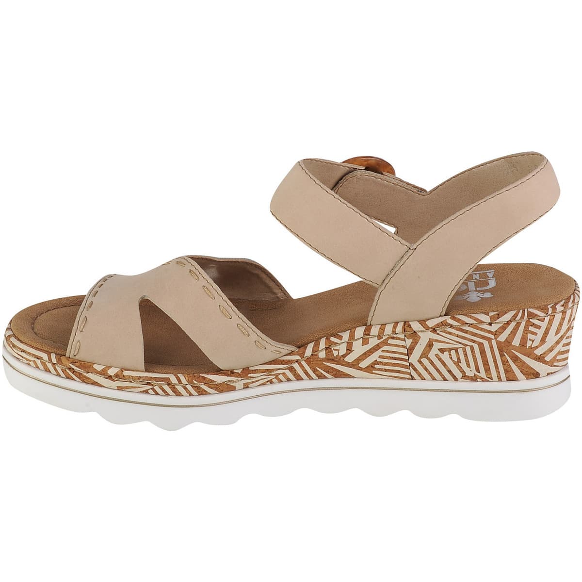 Women's Sports Sandals Rieker Beige