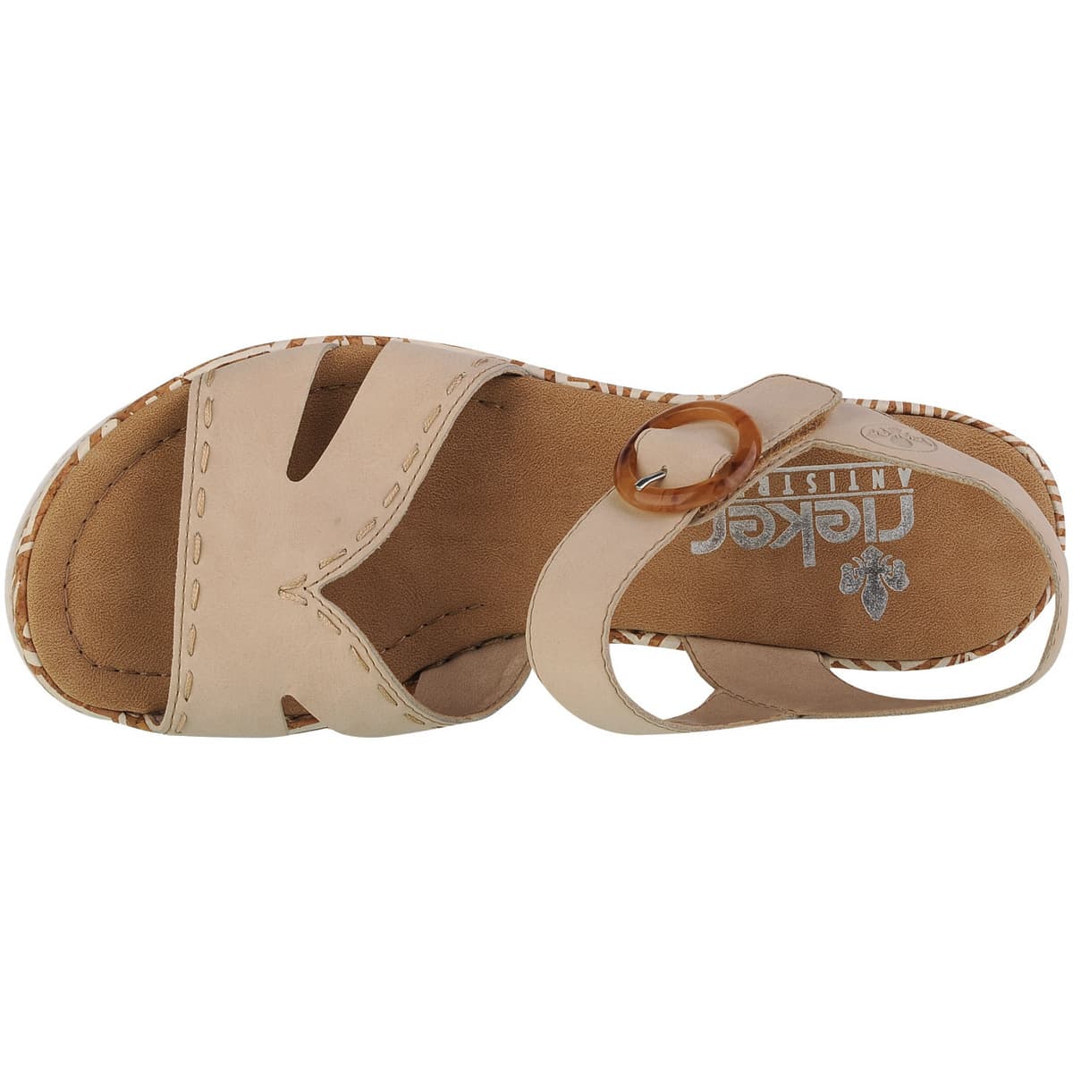 Women's Sports Sandals Rieker Beige