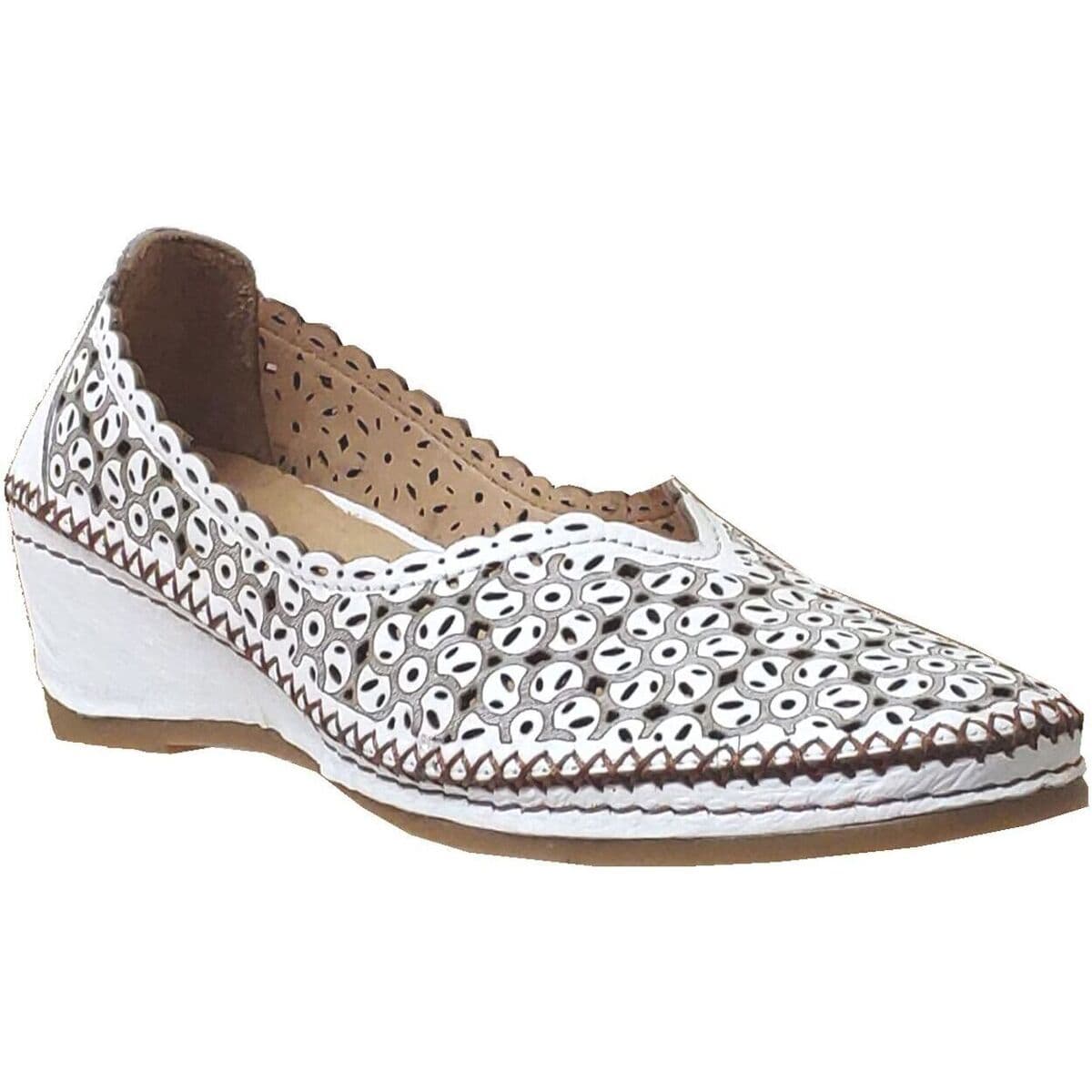 Women's Ballet Flats Madory White
