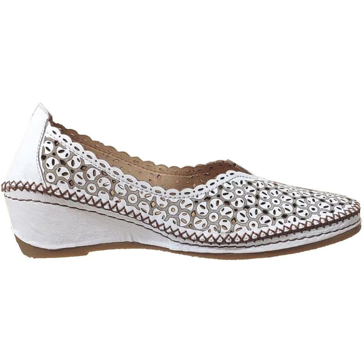 Women's Ballet Flats Madory White