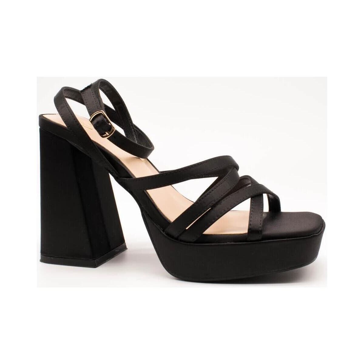 Σανδάλια με τακούνι Alma Blue V23BL1071-BLACK