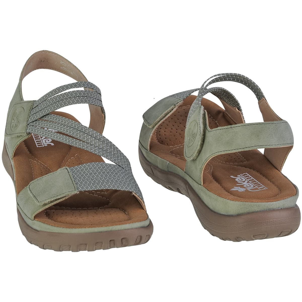 Women's Sports Sandals Rieker Green