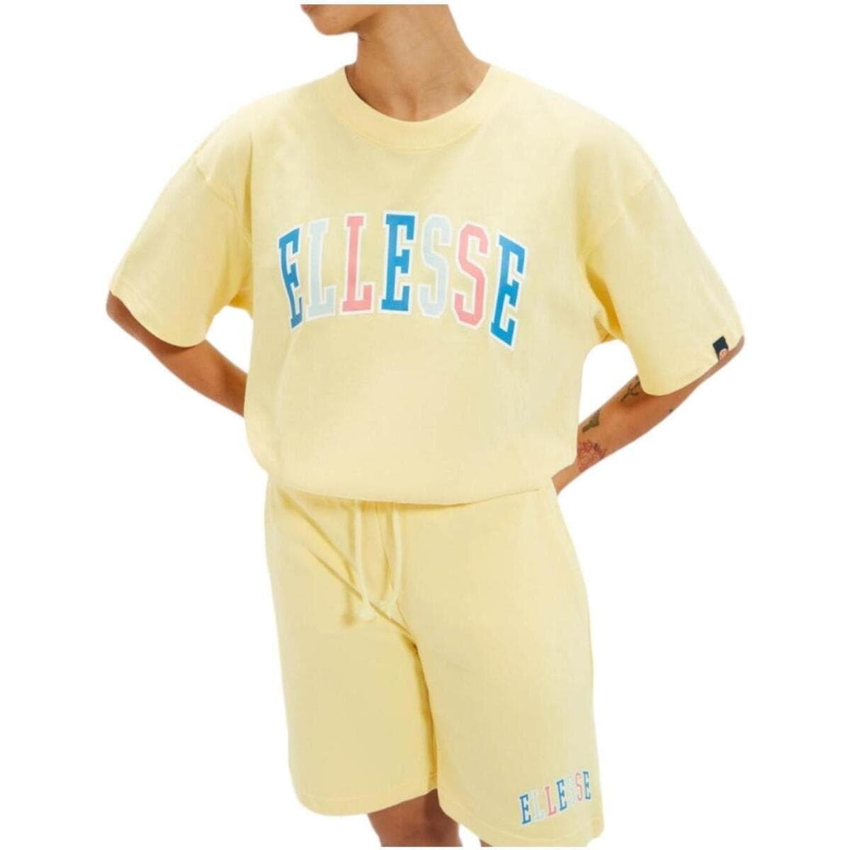 Women's T-Shirts Ellesse Yellow
