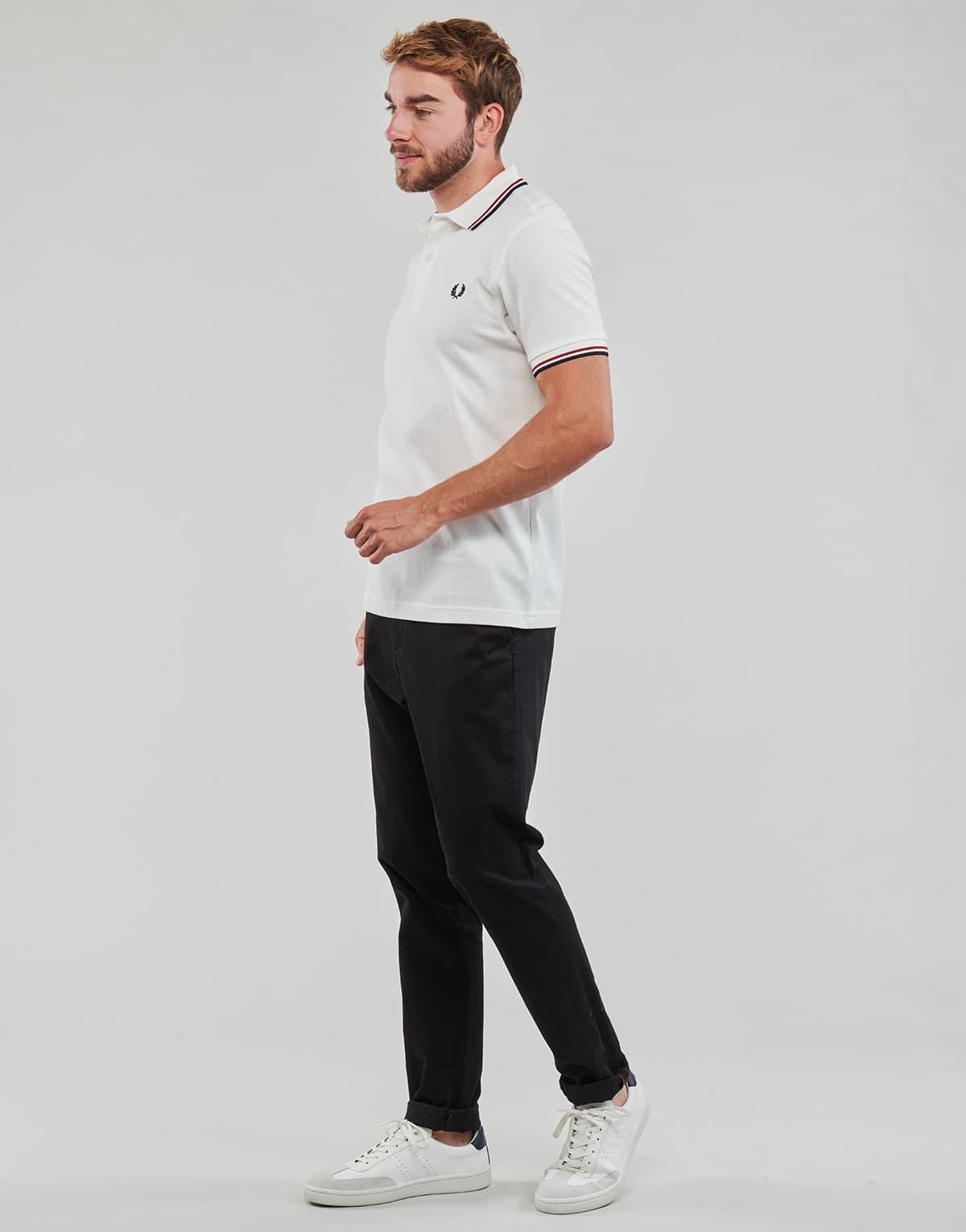 Men's Polo Shirts Fred Perry White