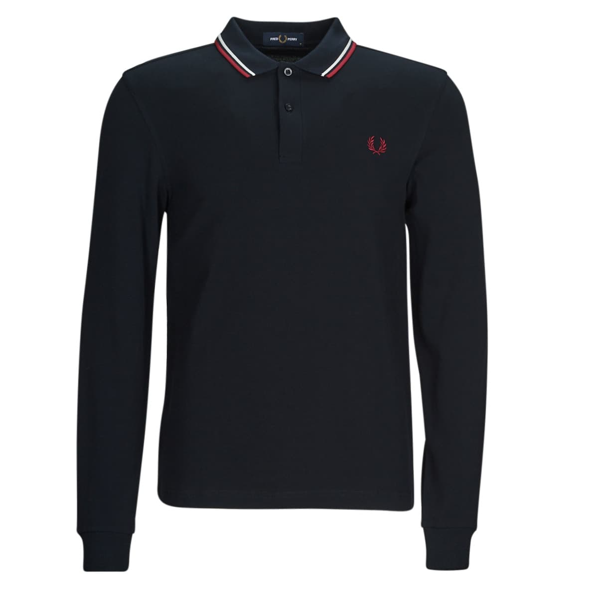 Πόλο με μακριά μανίκια Fred Perry LS TWIN TIPPED SHIRT