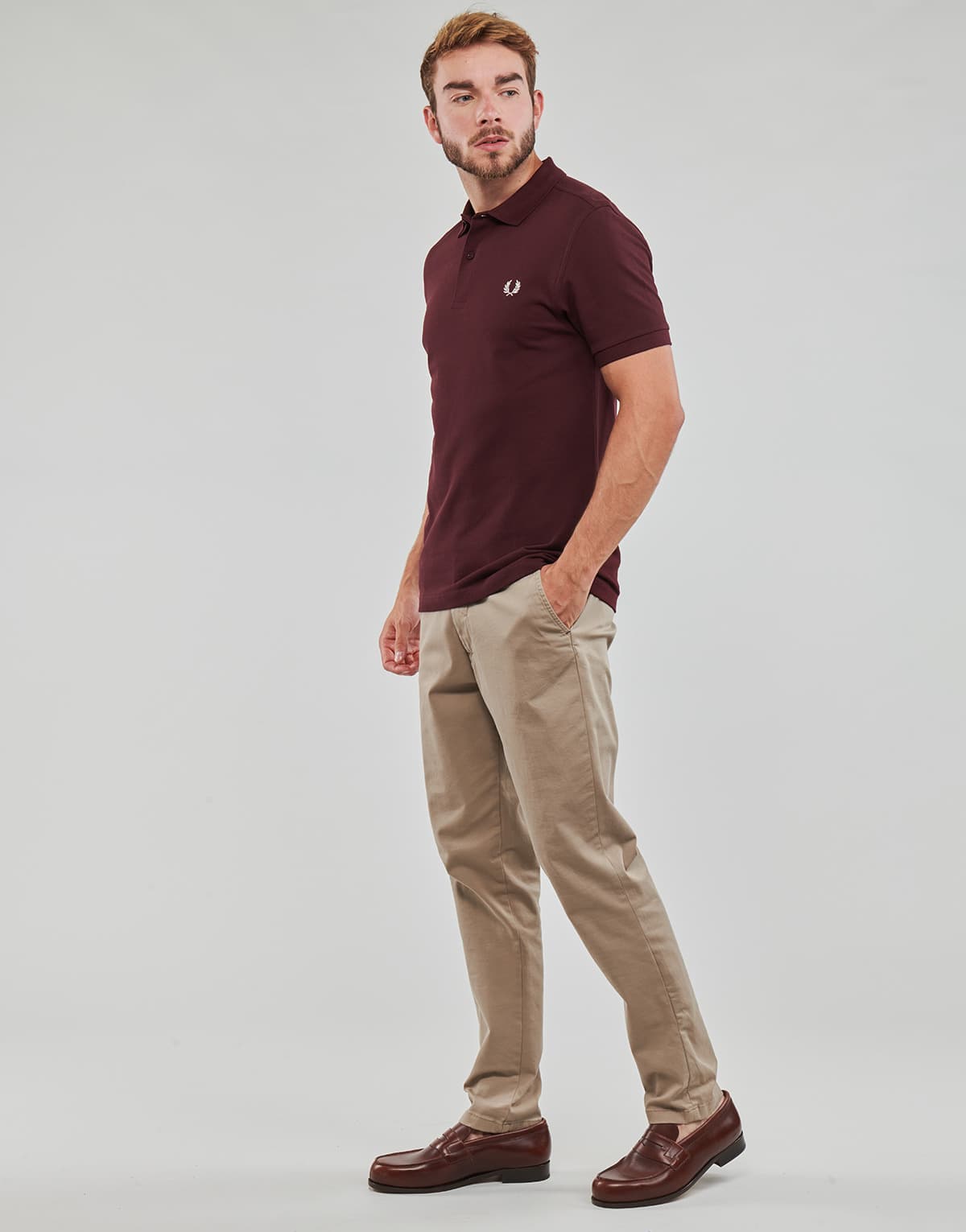 Men's Polo Shirts Fred Perry Bordeaux