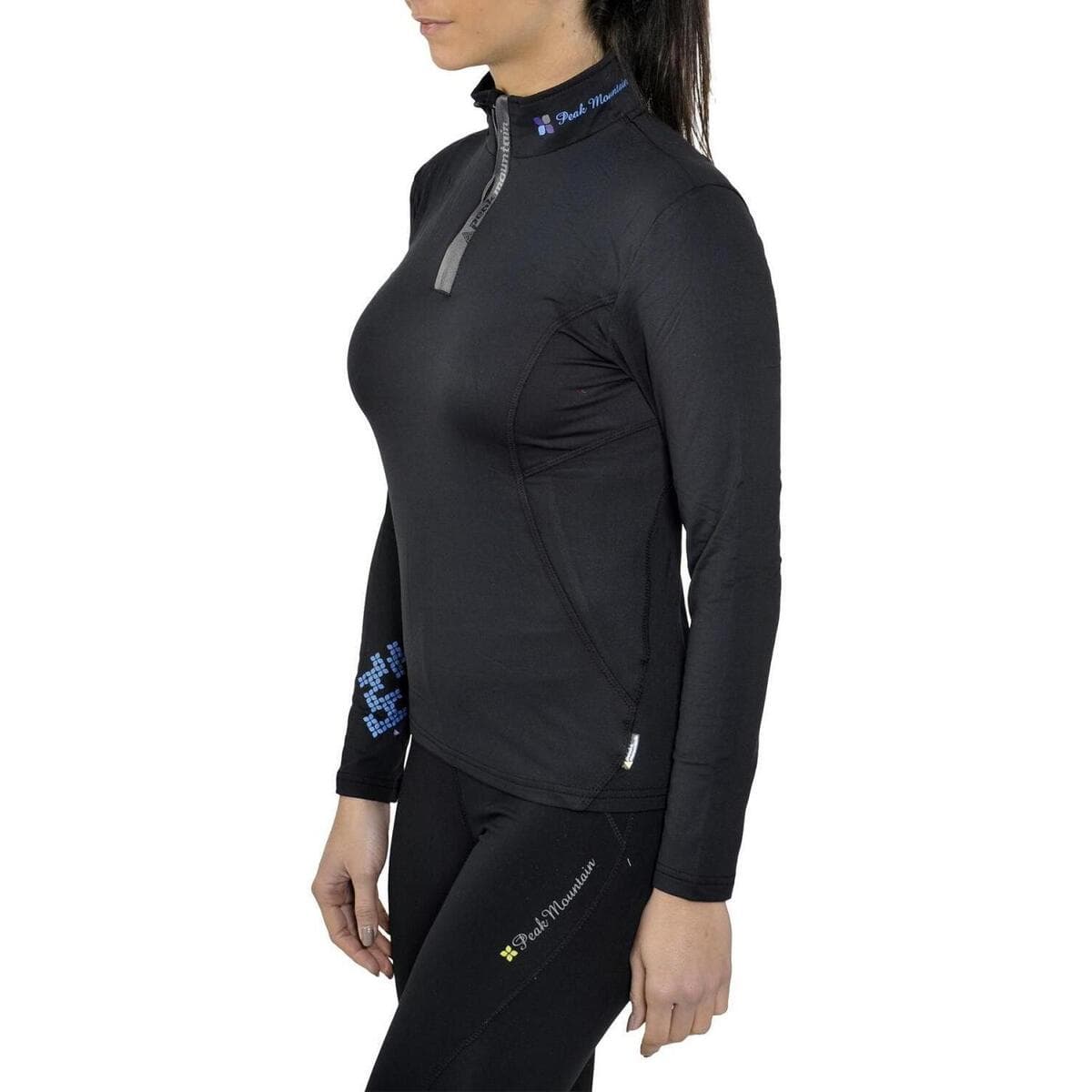 Women's T-Shirts Peak Mountain Black