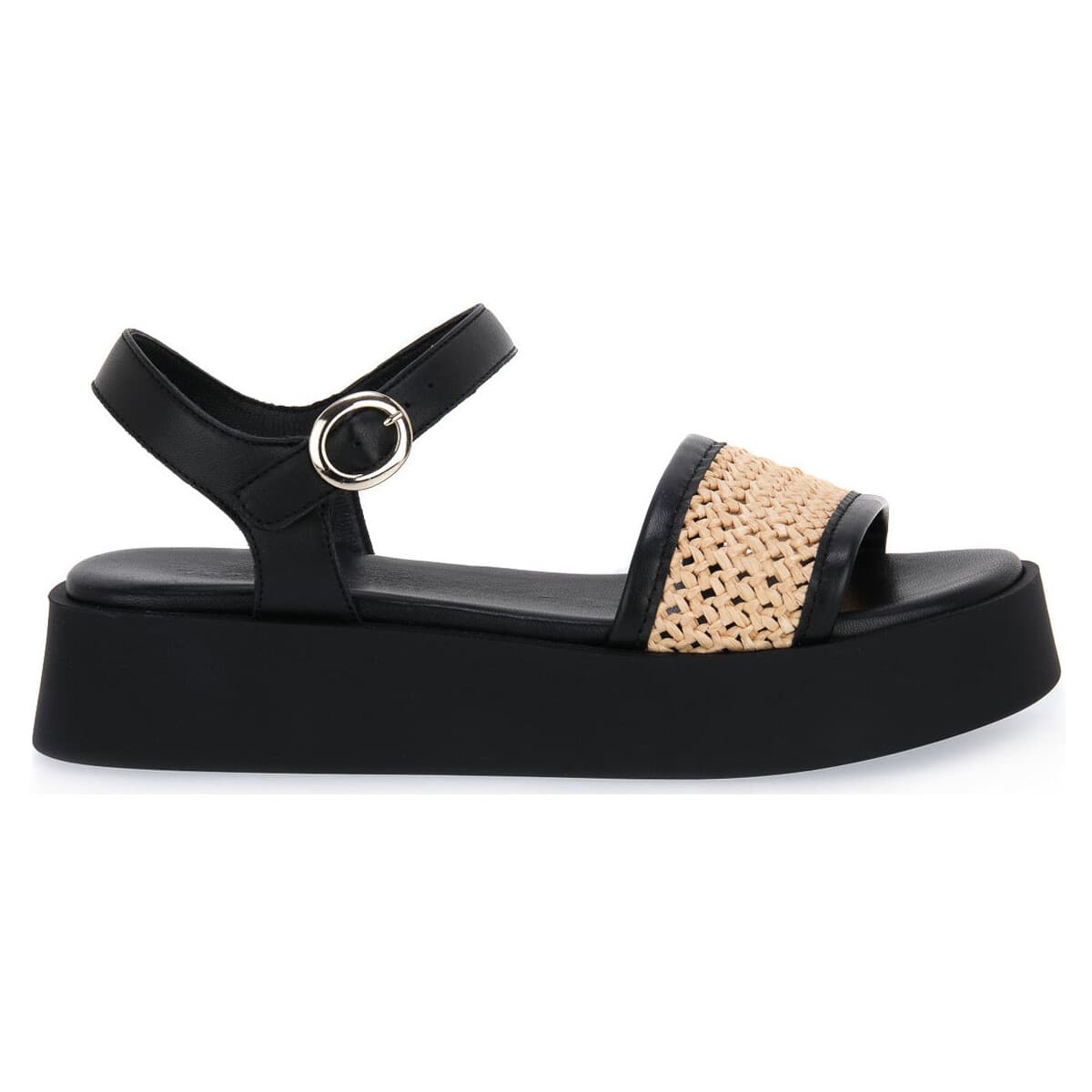 Σανδάλια με πλατφόρμα Frau RAFIA MACRAME ECRU