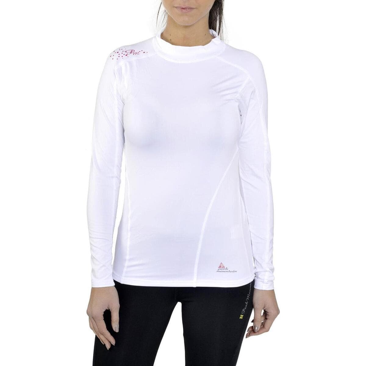 Women's T-Shirts Peak Mountain White