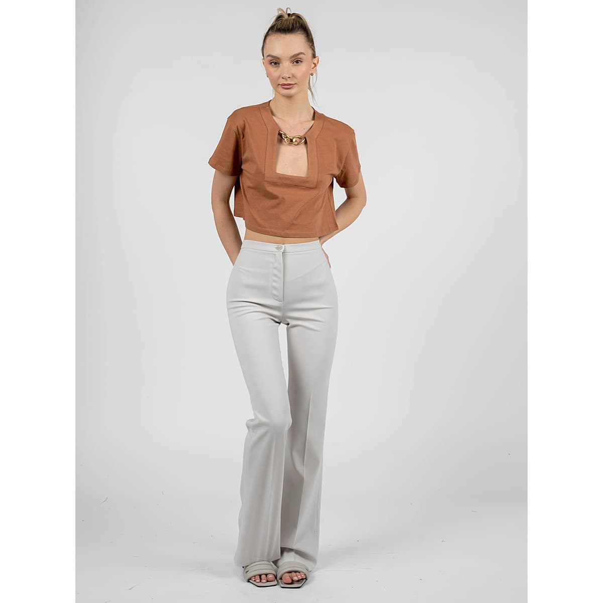 Women's Pants Patrizia Pepe Gray