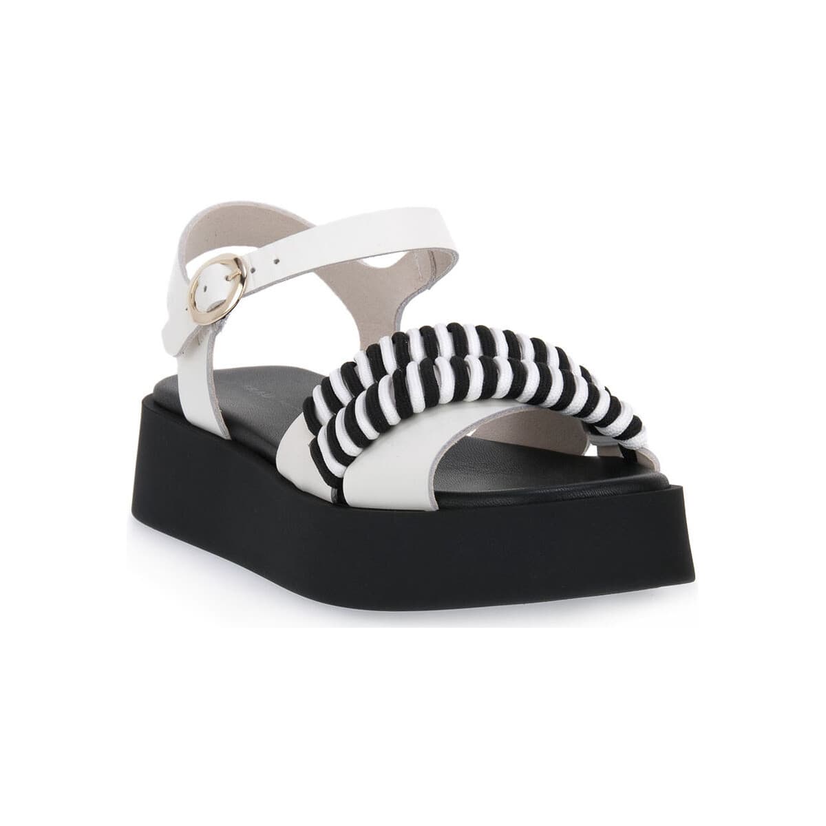 Σανδάλια με πλατφόρμα Frau LONDON NERO BIANCO