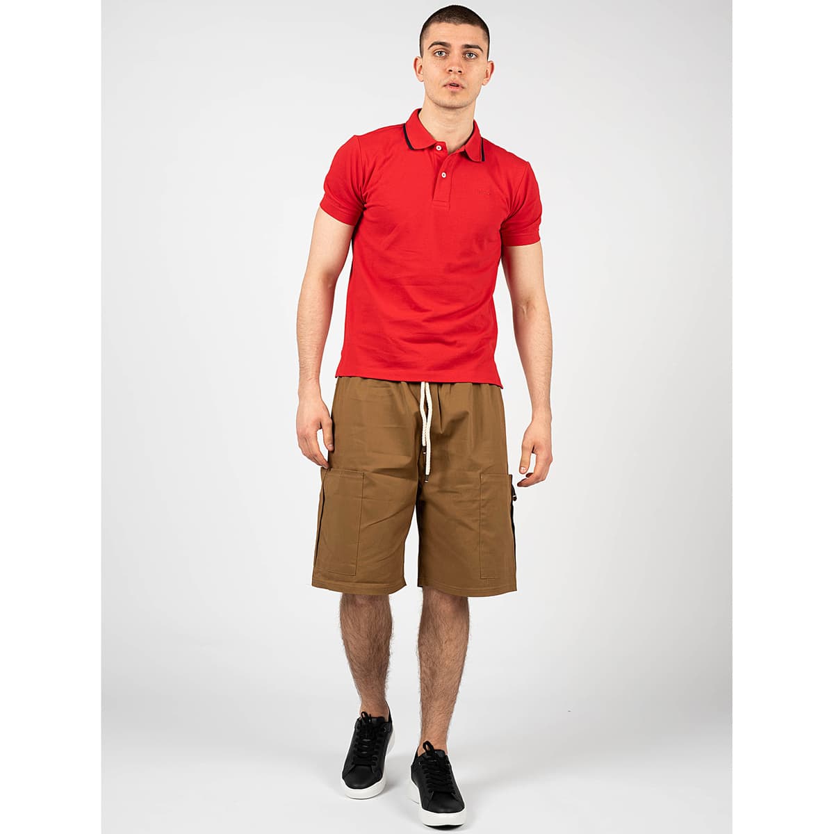 Men's Polo Shirts Geox Red