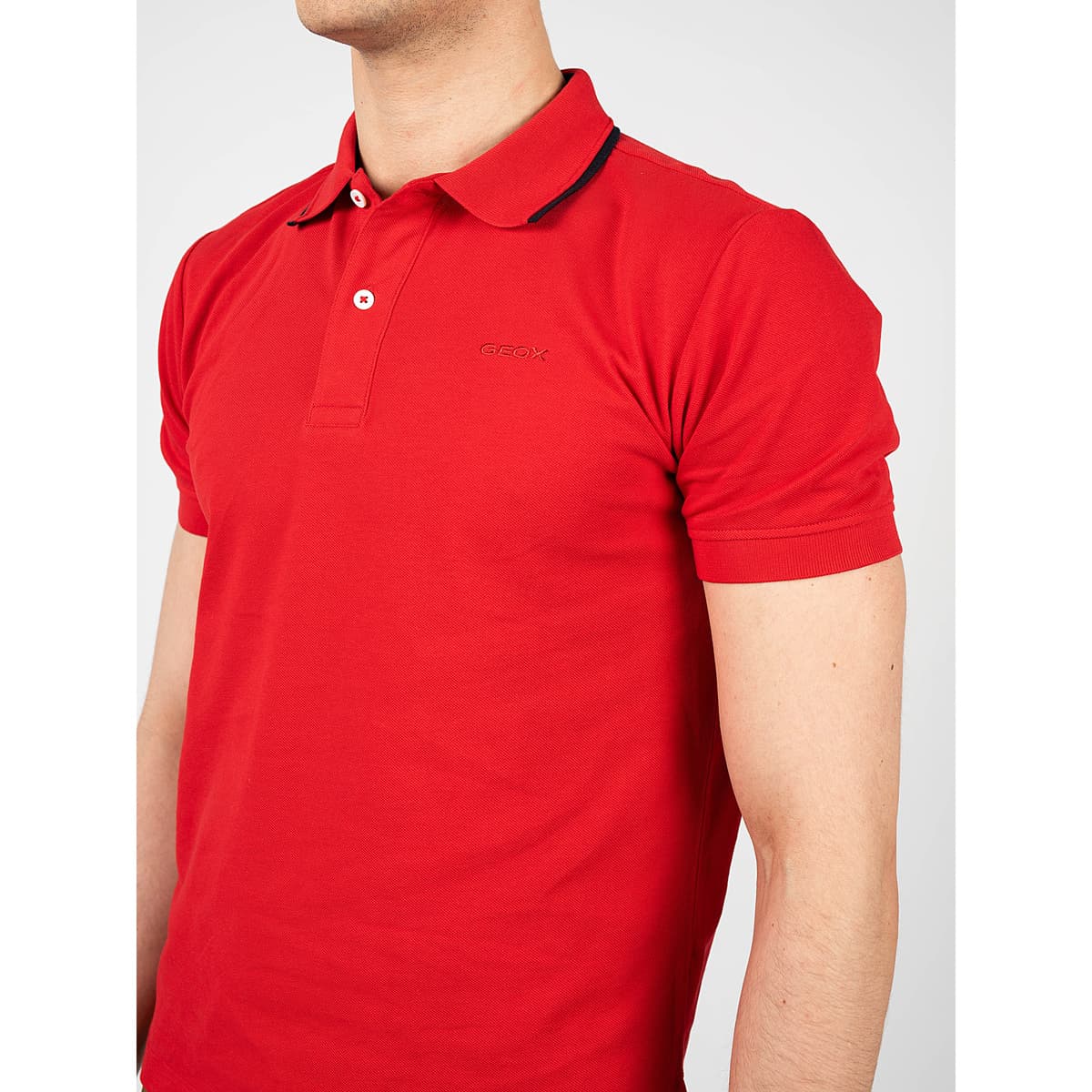 Men's Polo Shirts Geox Red