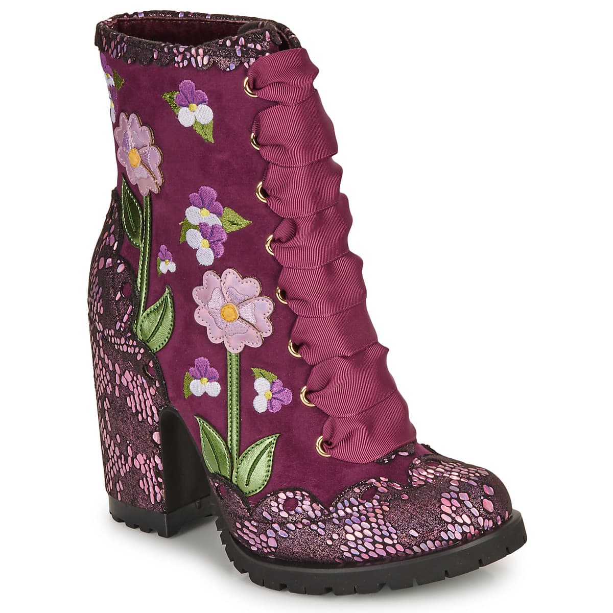 Women's Ankle Boots Irregular Choice Purple