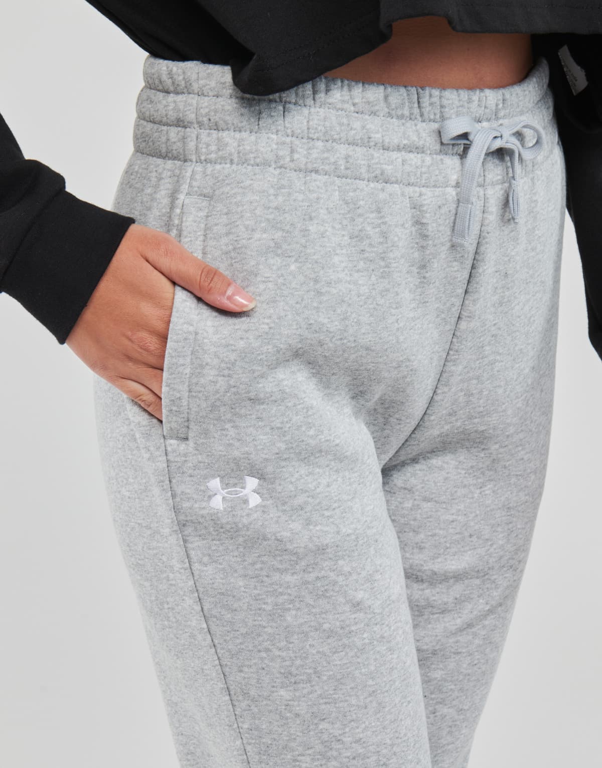 UNDER ARMOUR Women''s UA Rival Fleece Joggers 1379438-012 LightGray
