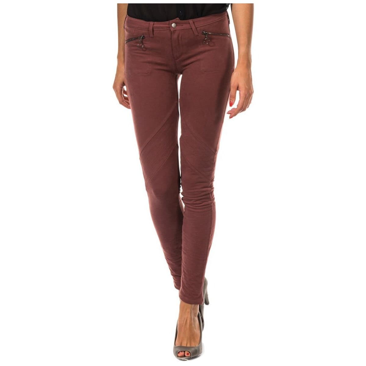 Women's Jeans Met Red