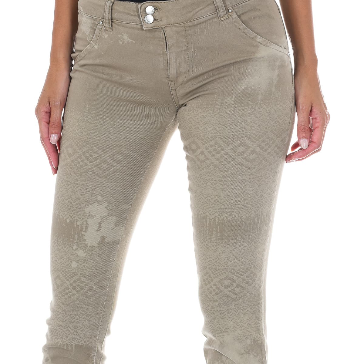 Women's Jeans Met Beige