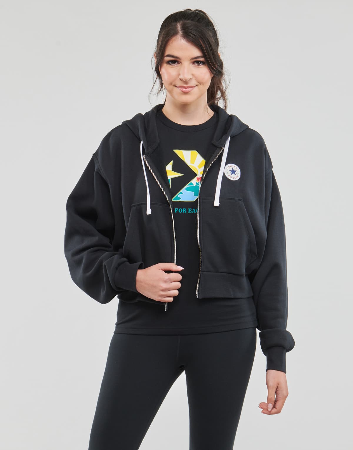 Women's Sweatshirts Converse Black