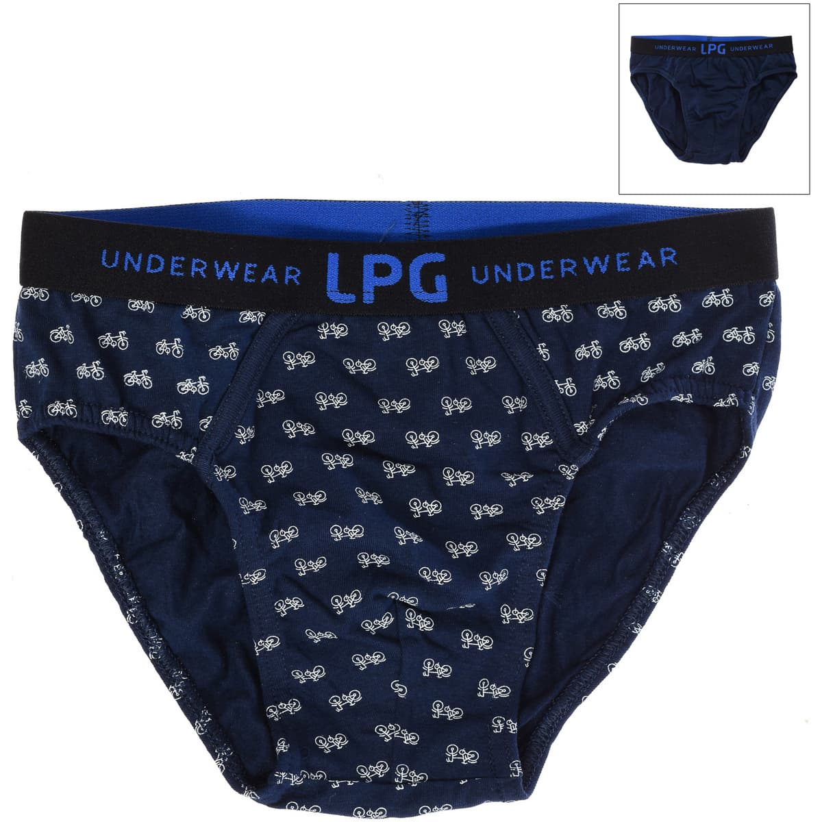 Men's Boxer Briefs Le Petit Garçon Blue