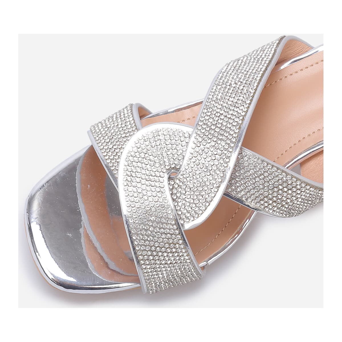 Women's Flip Flops La Modeuse Silver