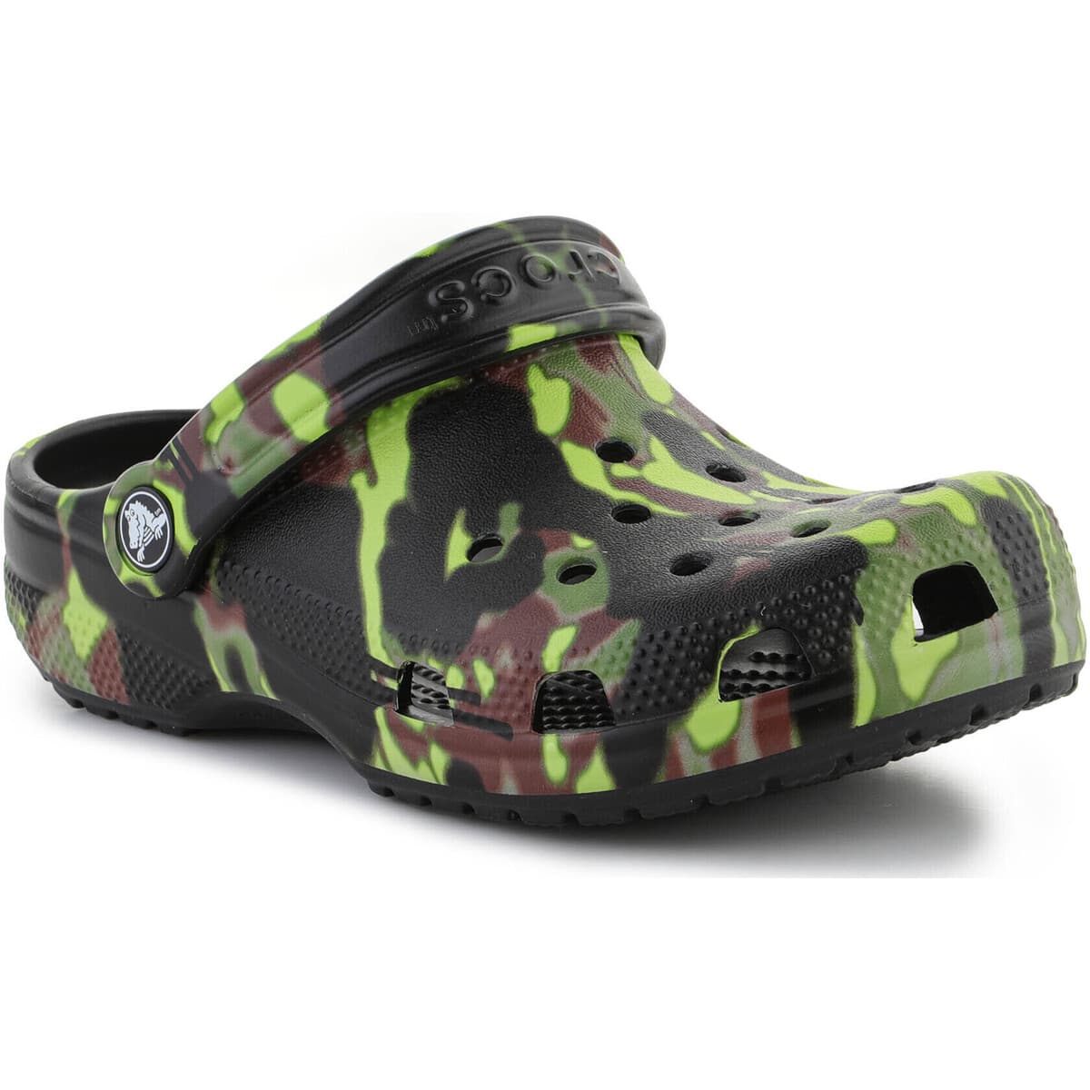Σανδάλια χωρίς τακούνι Crocs Classic Spray Camo Clog Kids BLACK 208305-001