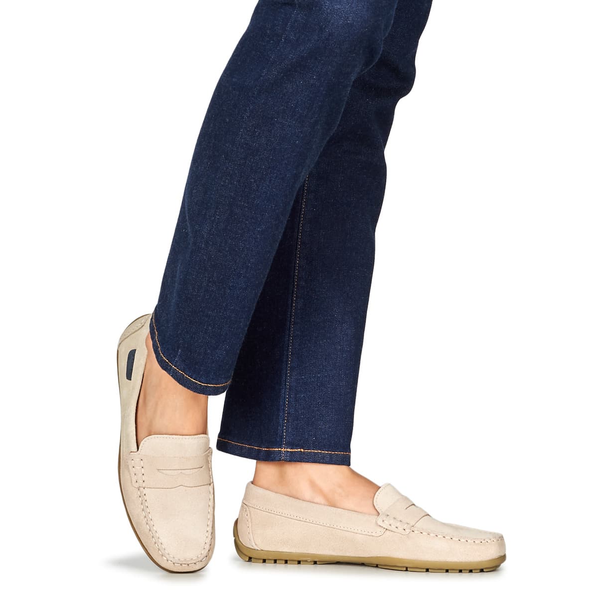 Women's Loafers Pellet Beige