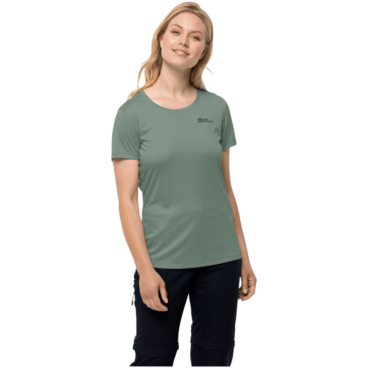 Women's T-Shirts Jack Wolfskin Green