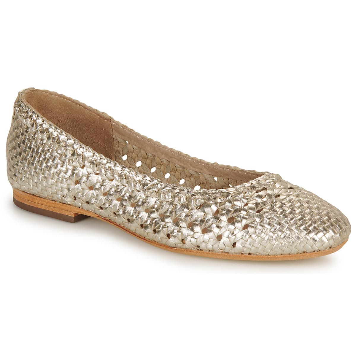 Women's Ballet Flats JB Martin Gold