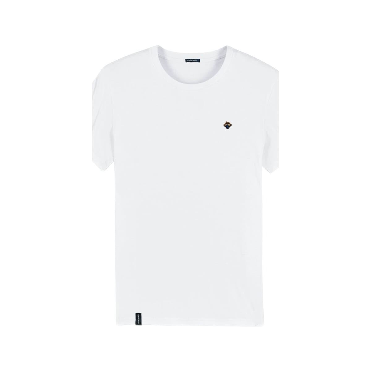 Men's T-Shirts Organic Monkey White
