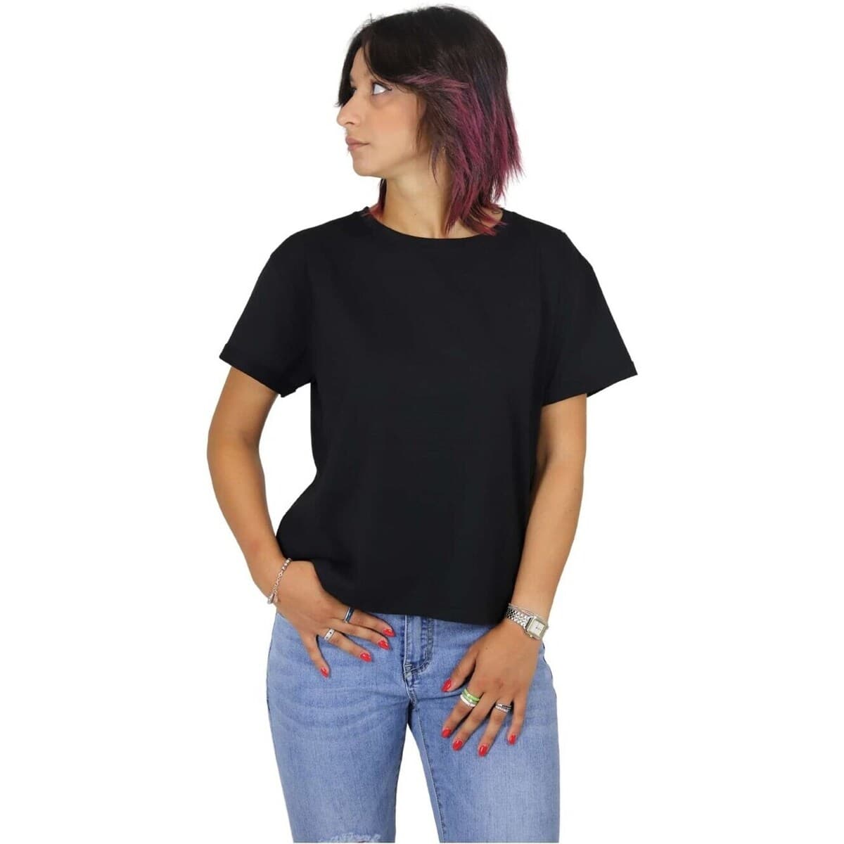 Women's T-Shirts Zahjr Black