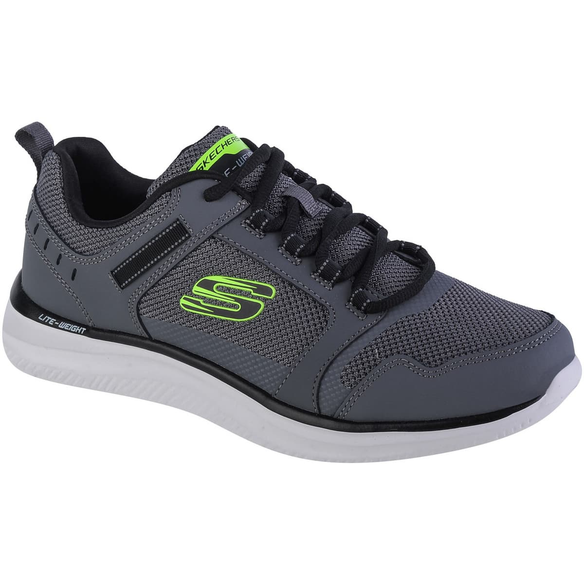 Skechers Track Knockhill 232001-CCBK Ανδρικά Αθλητικά Παπούτσια Running Γκρι