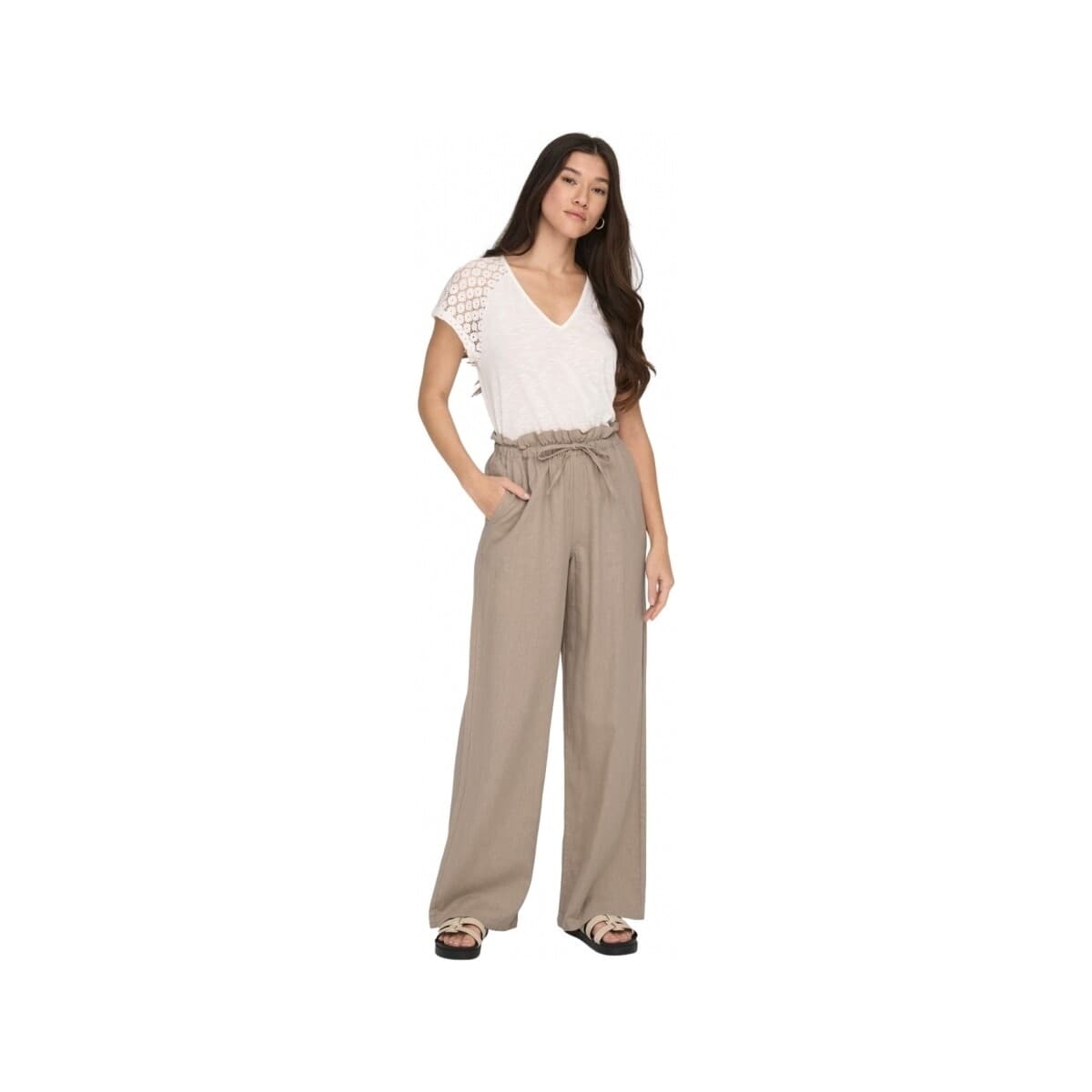 Women's Pants Only Beige