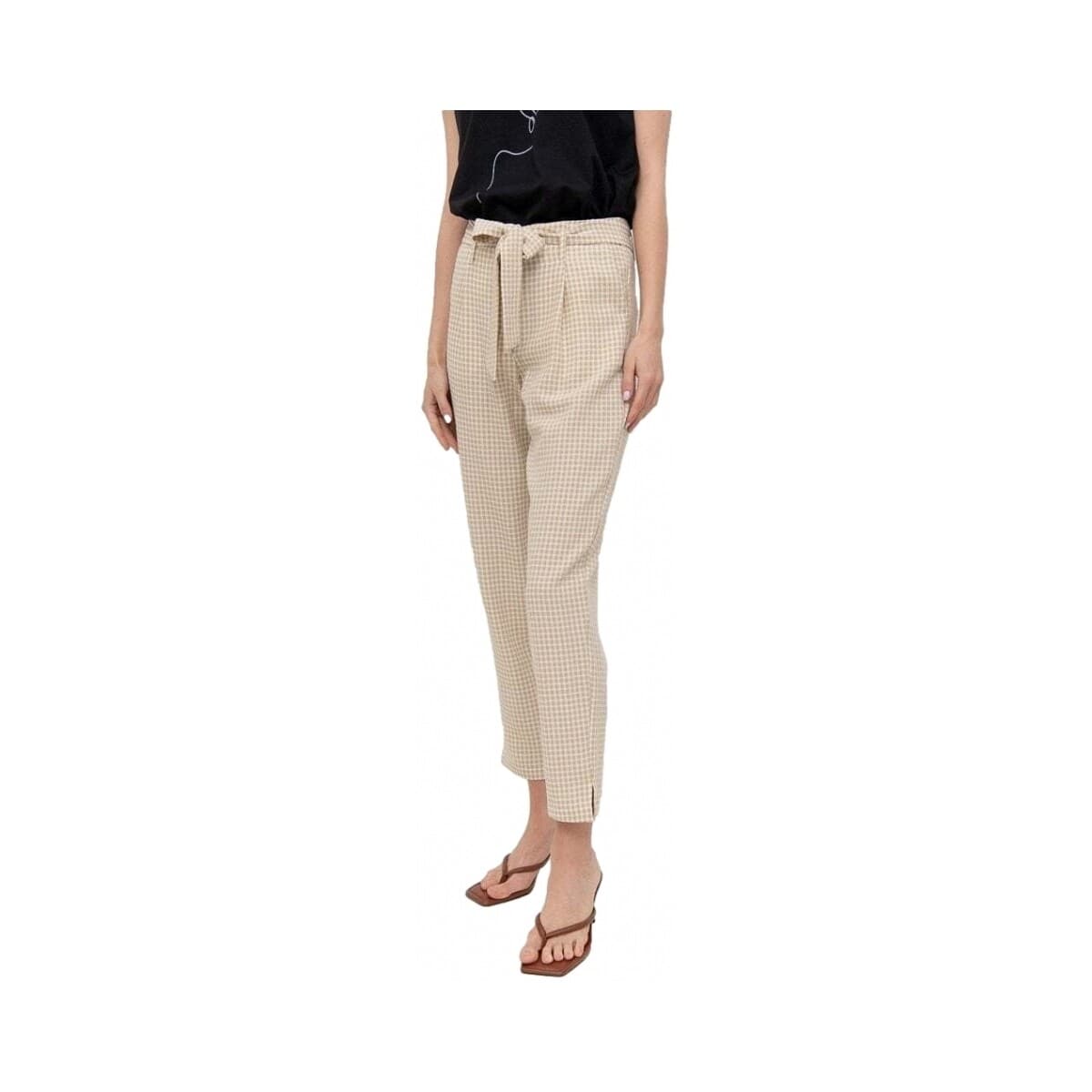 Women's Pants Vila Beige