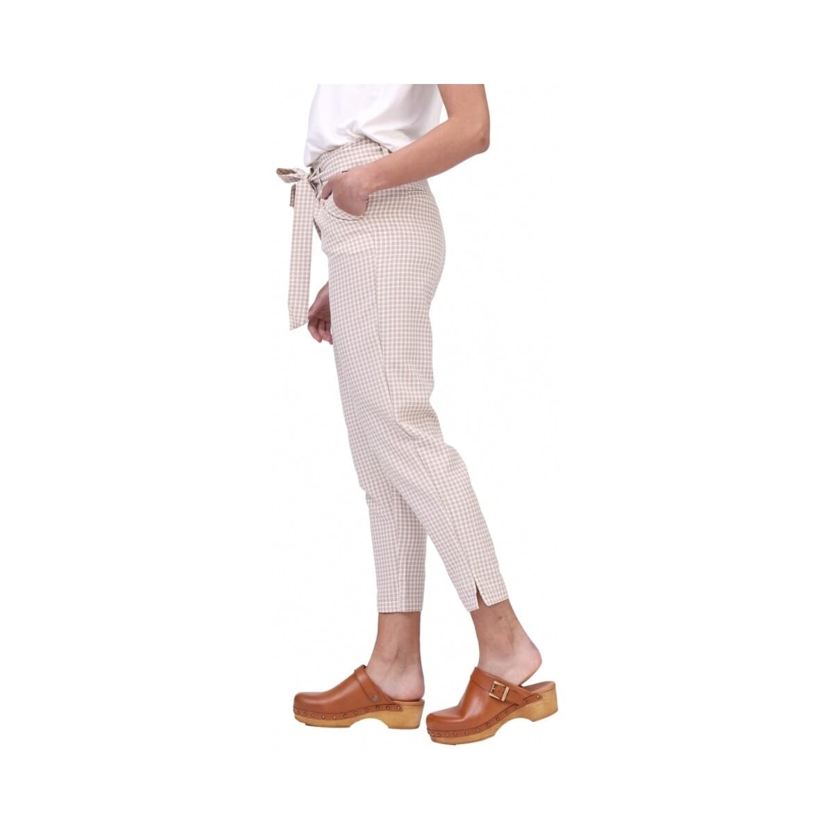 Women's Pants Vila Beige