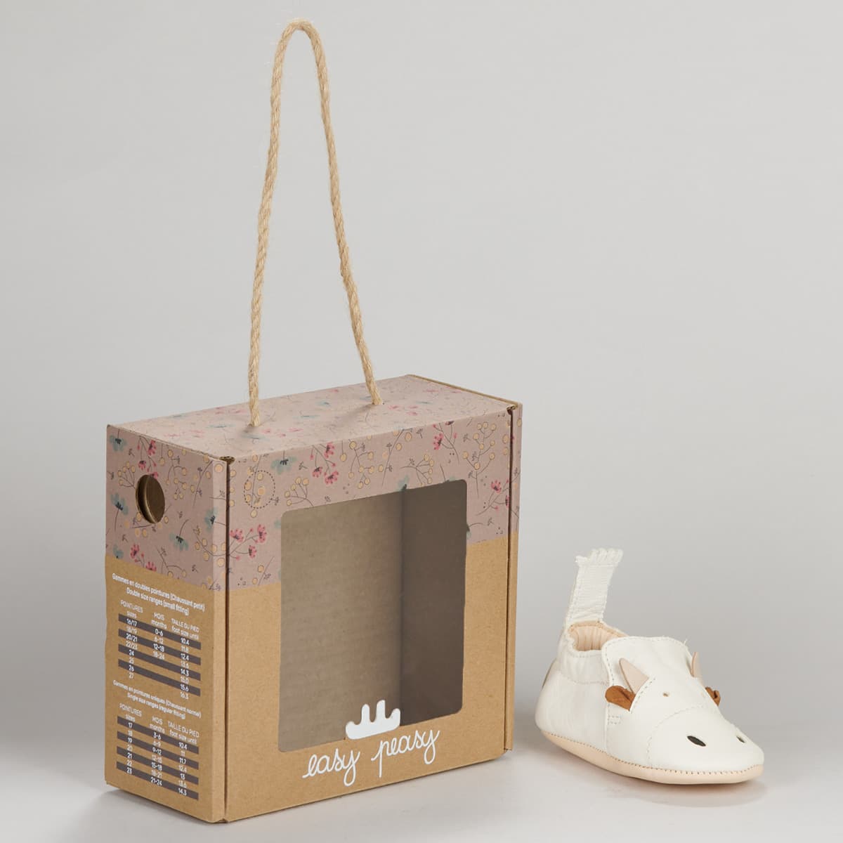 Boys' House Slippers Easy Peasy White