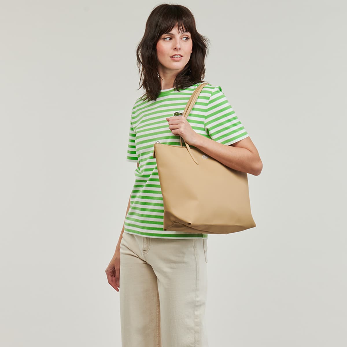 Women's Tote Bags Lacoste Beige