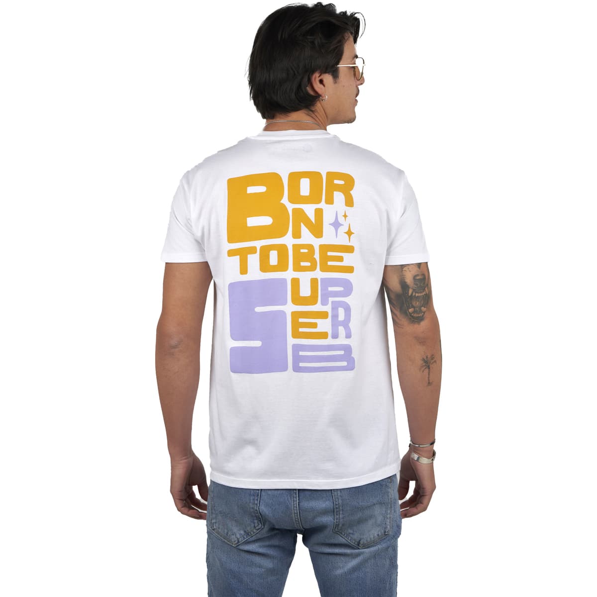 T-shirt με κοντά μανίκια Superb 1982 SPRBCA-2201-WHITE