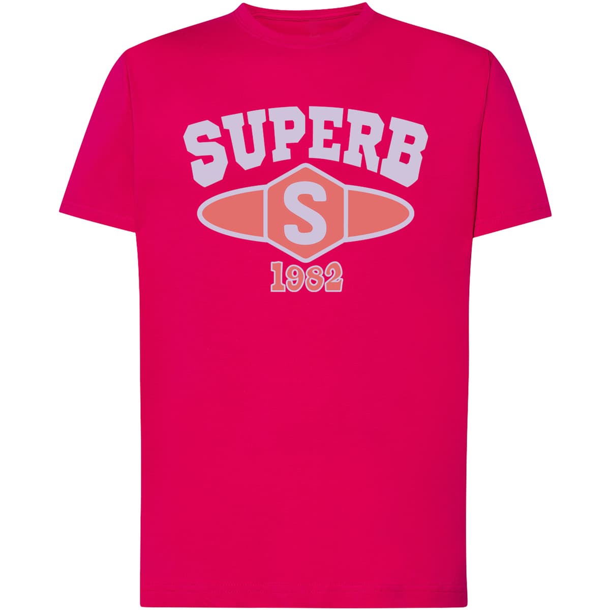T-shirt με κοντά μανίκια Superb 1982 SPRBCA-2201-PINK