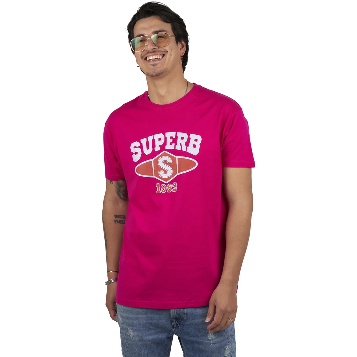 Men's T-Shirts Superb 1982 Pink