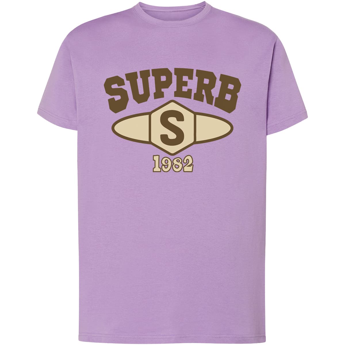 T-shirt με κοντά μανίκια Superb 1982 SPRBCA-2201-LILAC