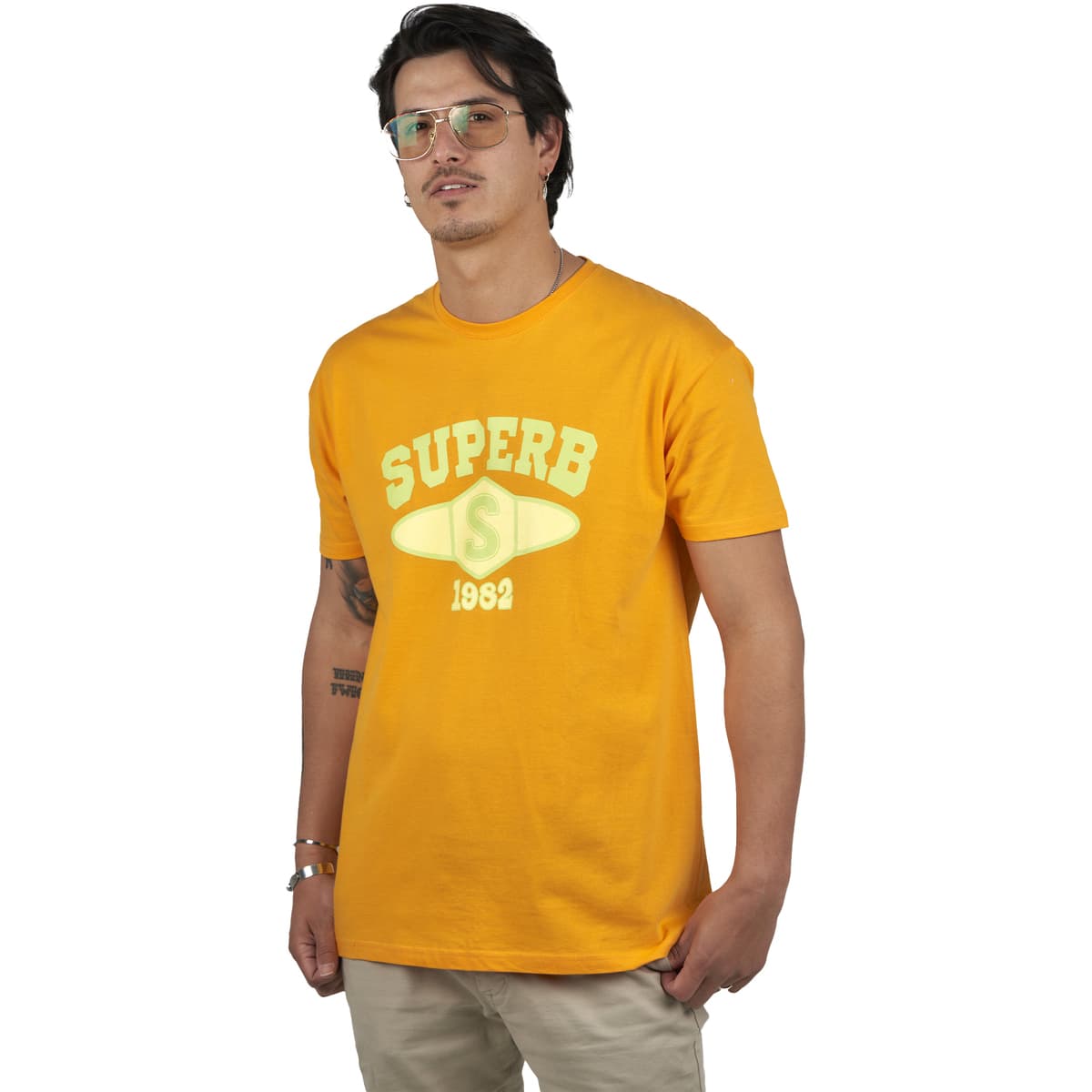 Men's T-Shirts Superb 1982 Yellow